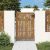 Bambuszmintás corten acél kerti kapu 85 x 125 cm