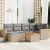 Patio Sofa Set 6-személyes Keverék bézs és világos szürke