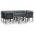 7 részes fekete-szürke polyrattan kerti ülőgarnitúra