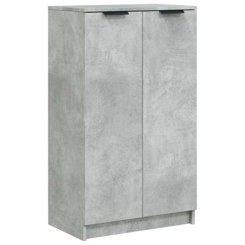 Betonszürke szerelt fa cipősszekrény 59 x 35 x 100,5 cm