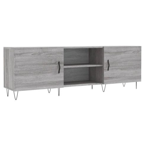 Szürke sonoma színű szerelt fa TV-szekrény 150x30x50 cm