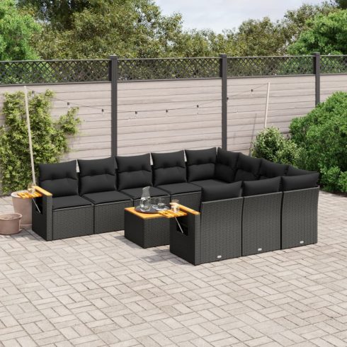 Patio Sofa Set 10-személyes Black
