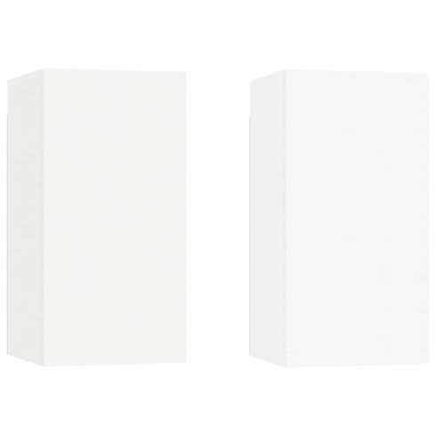 2 db fehér szerelt fa TV-szekrény 30,5 x 30 x 60 cm