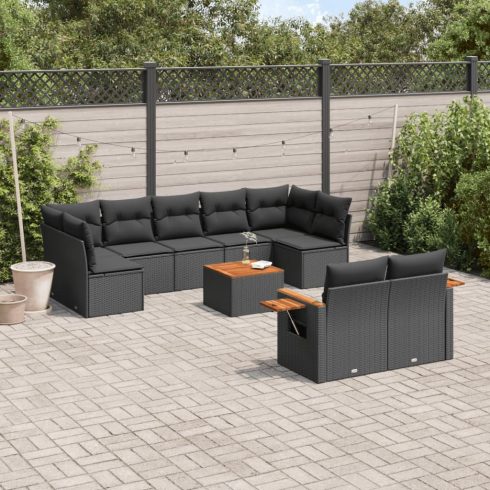 Patio Sofa Set 10-személyes Black