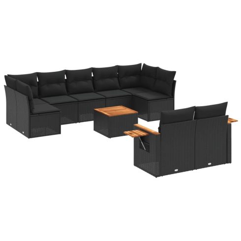Patio Sofa Set 10-személyes Black