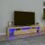 Sonoma tölgy színű TV-szekrény LED-lámpákkal 200x36,5x40 cm