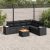 Patio Sofa Set 7-személyes Black