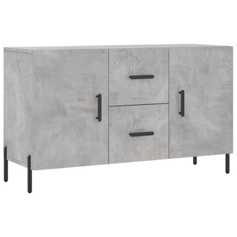 Betonszürke szerelt fa tálalószekrény 100 x 36 x 60 cm