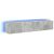 2 db betonszürke fali TV-szekrény LED-del 80x35x31 cm