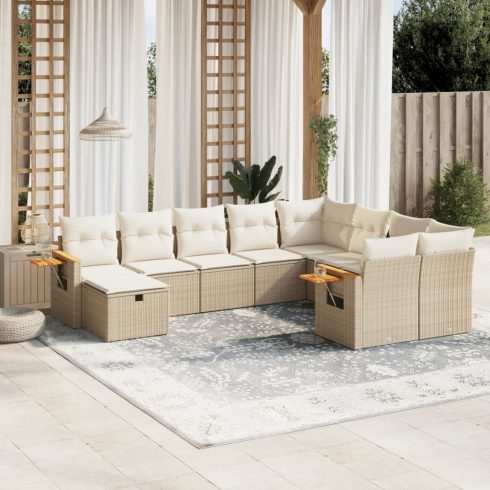 Patio Sofa Set 9-személyes Beige and Cream