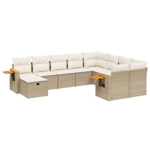 Patio Sofa Set 9-személyes Beige and Cream