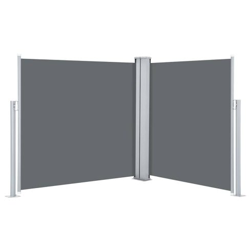 Antracitszürke behúzható oldalsó napellenző 100 x 600 cm