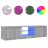  Szürke sonoma színű TV-szekrény LED-ekkel 140 x 40 x 36 cm