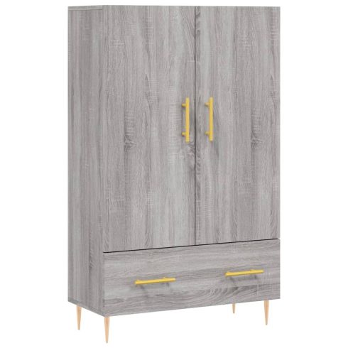 Szürke sonoma szerelt fa magasszekrény 69,5 x 31 x 115 cm