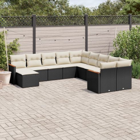 Patio Sofa Set 11-személyes Black and Cream