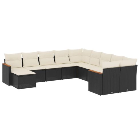 Patio Sofa Set 11-személyes Black and Cream
