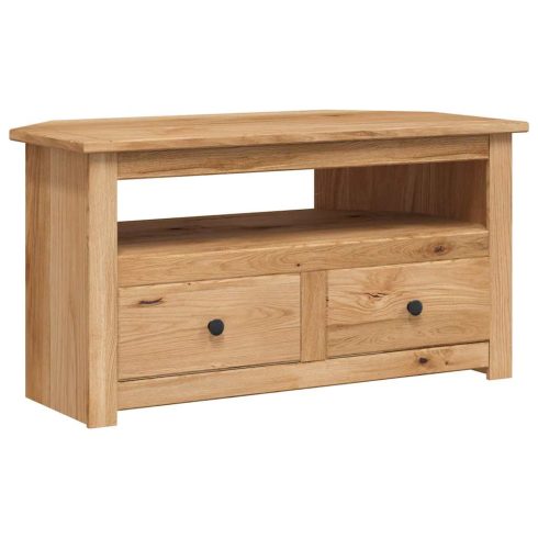 Panama stílusú tömör fenyőfa sarok TV-szekrény 93 x 49 x 49 cm