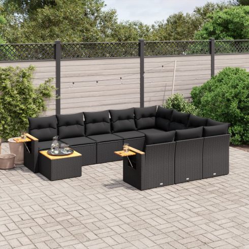 Patio Sofa Set 11-személyes Black