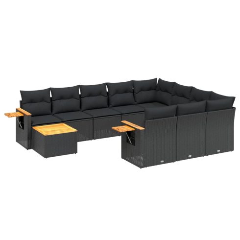 Patio Sofa Set 11-személyes Black