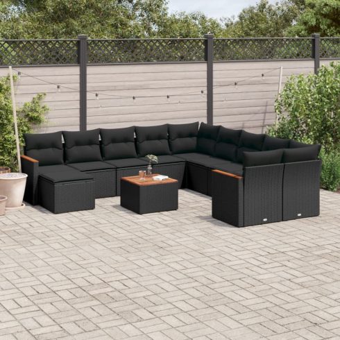 Patio Sofa Set 11-személyes Black