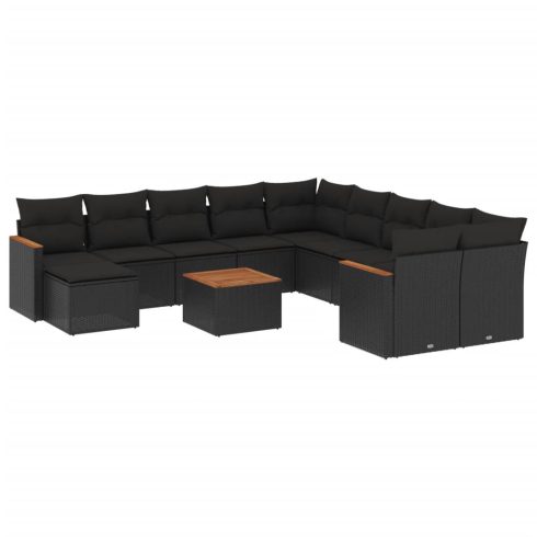 Patio Sofa Set 11-személyes Black