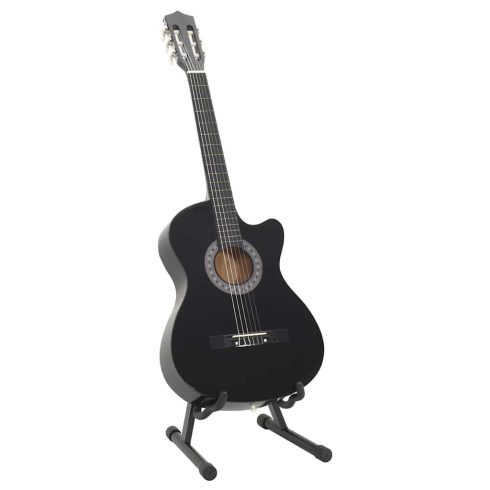 12 részes fekete 6 húros klasszikus western gitár szett 38