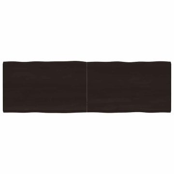 Sötétbarna kezelt tömör asztallap 160x50x(2-4) cm
