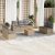 Patio Sofa Set 5-személyes Keverék bézs és világos szürke
