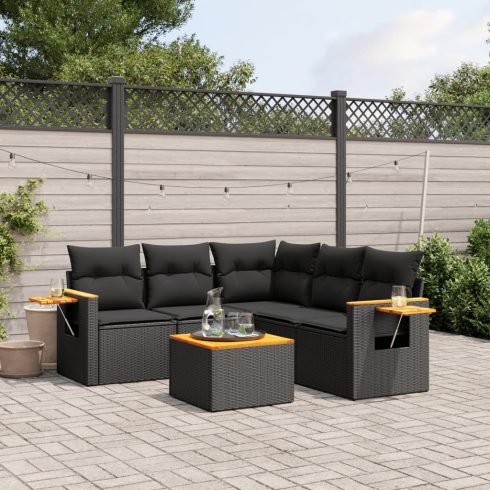 Patio Sofa Set 5-személyes Black