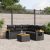 Patio Sofa Set 5-személyes Black