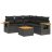 Patio Sofa Set 5-személyes Black