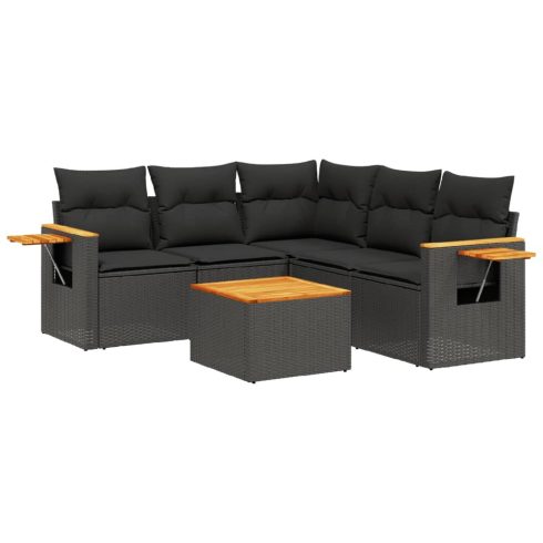 Patio Sofa Set 5-személyes Black