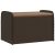 Barna polyrattan tárolópad párnával 80 x 51 x 52 cm