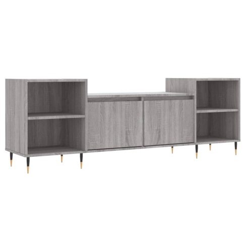 Szürke sonoma színű szerelt fa TV-szekrény 160x35x55 cm