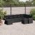 Patio Sofa Set 9-személyes Black