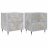   2 db betonszürke szerelt fa éjjeliszekrény 40 x 35 x 47,5 cm