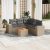 Patio Sofa Set 5-személyes Beige and Grey