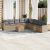 Garden Sofa Set 9-személyes Keverék bézs és világos szürke