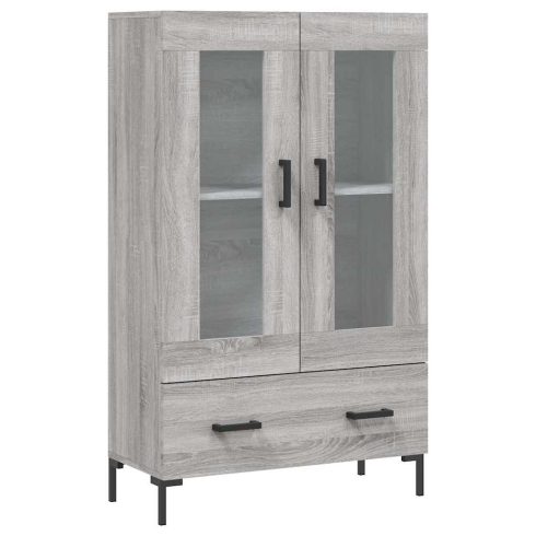 Szürke sonoma szerelt fa magasszekrény 69,5 x 31 x 115 cm