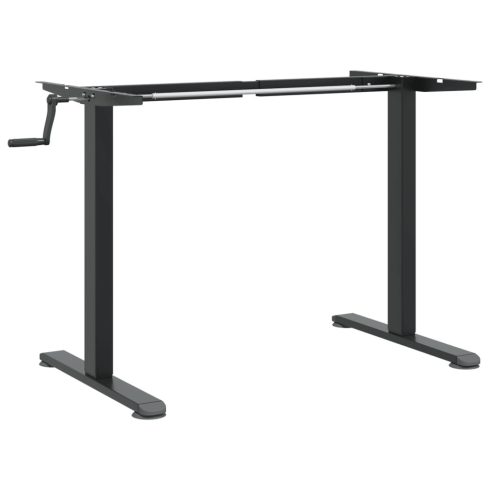 Fekete acél állóasztalváz (94-135) x 60 x (70-114) cm