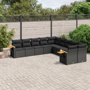 Patio Sofa Set 10-személyes Black