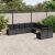 Patio Sofa Set 10-személyes Black