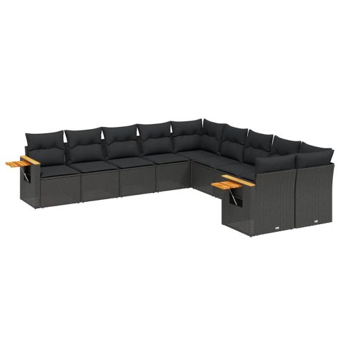 Patio Sofa Set 10-személyes Black