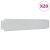 20 db galvanizált acél gyepkerítés 100 x 20 cm