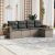 Patio Sofa Set 5-személyes Grey