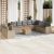 Patio Sofa Set 11-személyes Keverék bézs és világos szürke