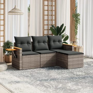 Patio Sofa Set 4-személyes Grey