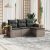 Patio Sofa Set 4-személyes Grey
