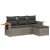 Patio Sofa Set 4-személyes Grey