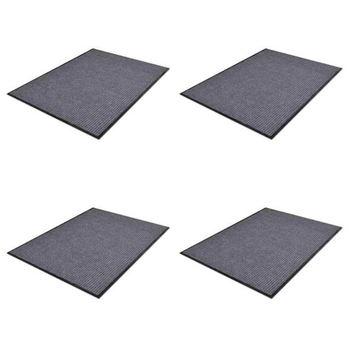 4 db szürke PVC lábtörlő 90 x 60 cm